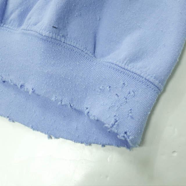 新品 SASQUATCHfabrix. サスクワァッチファブリックス MOBIUS LOOP HS SWEAT ダメージ加工ショートスリーブスウェット M LIGHT BLUE g6350 |  | 07
