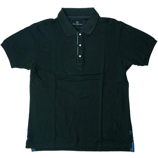 uniform experiment ユニフォームエクスペリメント S/S SNAP BUTTON POLO スナップボタン鹿の子ポロシャツ UE-120078 1 ブラック g6399 | 