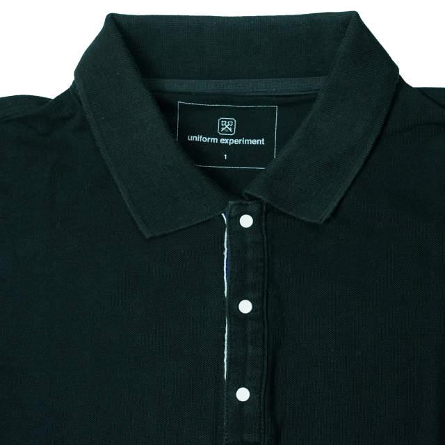 uniform experiment ユニフォームエクスペリメント S/S SNAP BUTTON POLO スナップボタン鹿の子ポロシャツ UE-120078 1 ブラック g6399 |  | 02