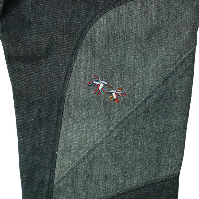 SHANTii シャンティ PWD PANTS - PATCHWORK BOOTS CUT パッチワークブーツカットデニムパンツ S ブラック フレア ブッシュ ジーンズ g6404 |  | 06