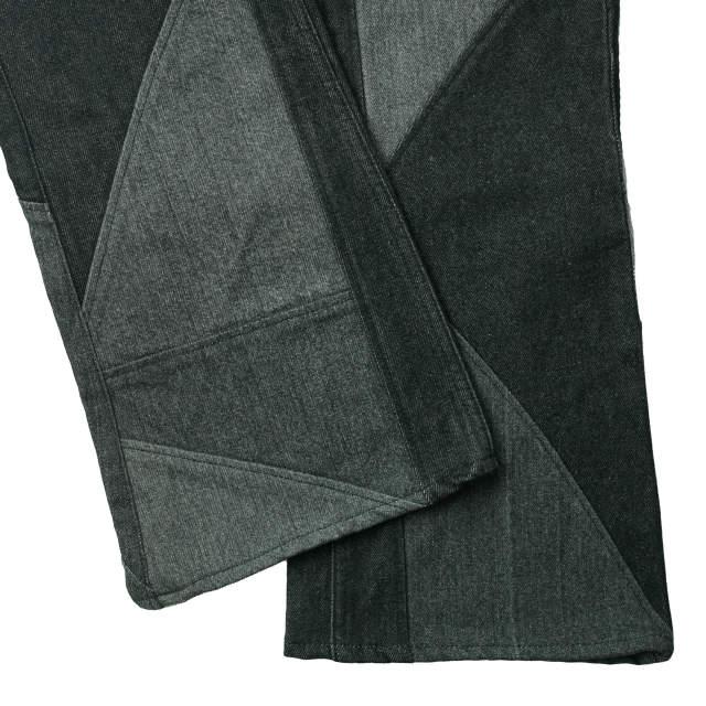 SHANTii シャンティ PWD PANTS - PATCHWORK BOOTS CUT パッチワークブーツカットデニムパンツ S ブラック フレア ブッシュ ジーンズ g6404 |  | 07
