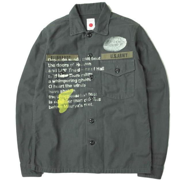 marka マーカ 日本製 JL UTILITY SHIRTS W/STENCIL ジョンレノン 