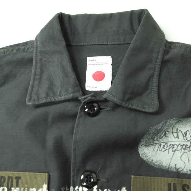 marka マーカ 日本製 JL UTILITY SHIRTS W/STENCIL ジョンレノン 
