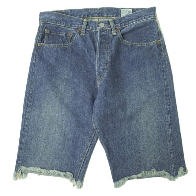 orslow オアスロウ 日本製 デニムユーズド 7105 カットオフデニムショーツ S(1) インディゴ ジーンズ ショートパンツ ボタンフライ g6456 | 