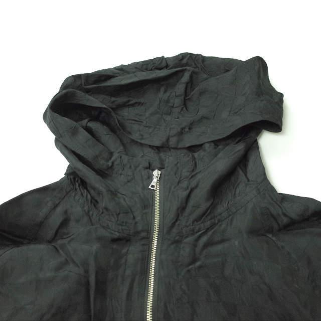 URU ウル 日本製 キュプラアノラックパーカー 14FUJ06 2 BLACK 総柄 ハーフジップ プルオーバー ジャケット トップス g6481 |  | 02