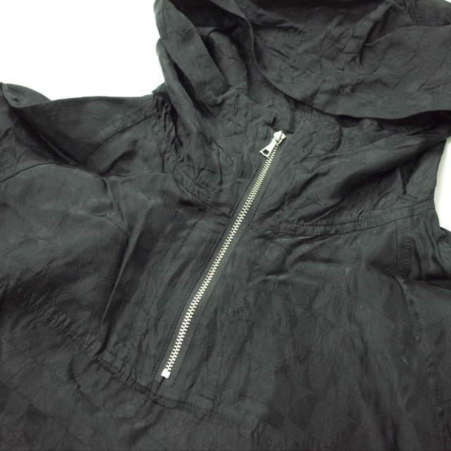 URU ウル 日本製 キュプラアノラックパーカー 14FUJ06 2 BLACK 総柄 ハーフジップ プルオーバー ジャケット トップス g6481 |  | 03