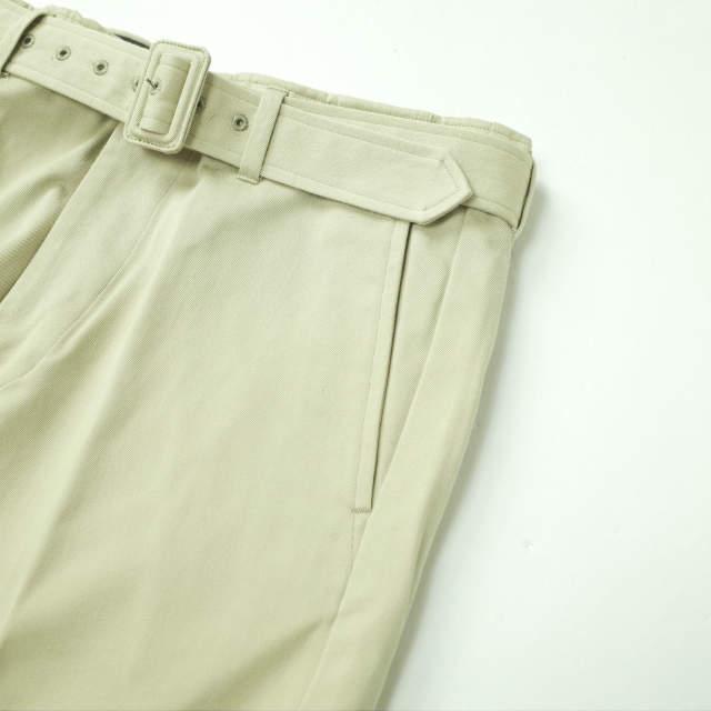 新品 UNUSED アンユーズド 20SS 日本製 BELTED PANTS ベルテッドチノパンツ UW0840 2 Beige ジップフライ ボトムス g6511 |  | 05