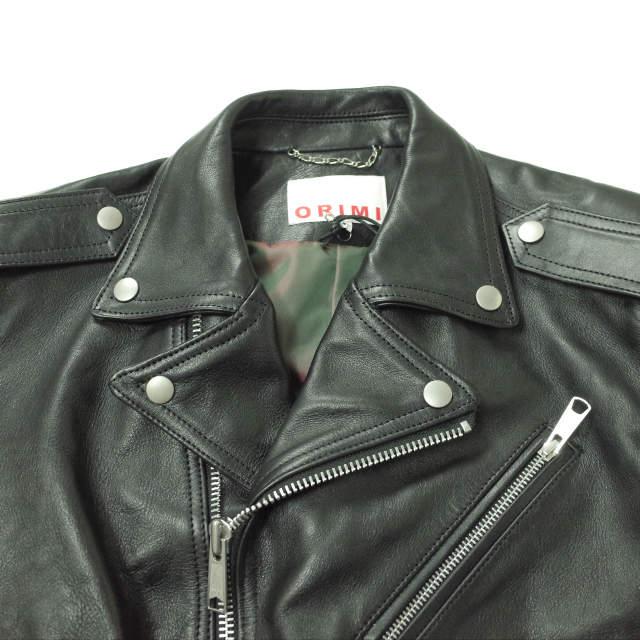 orimi レザーブルゾン 新品 ORIMI オリミ 22SS MOMONS GRAFFITI MOTORCYCLE カウレザーダブル