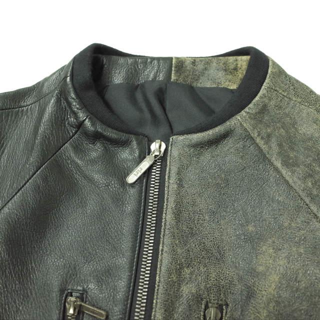 新品 ISHINN イシン 立体裁断 カーフレザーシングルライダース