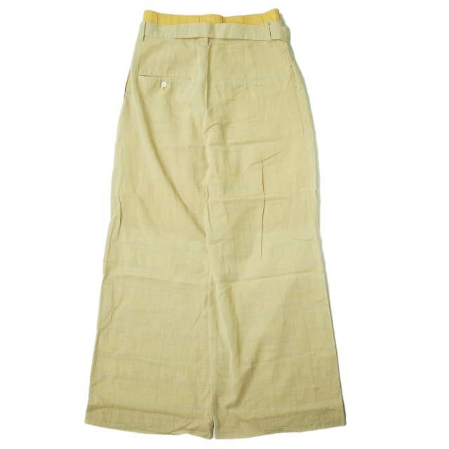 RITO リト 19SS DOUBLE WEST SHEER PANTS ダブルウエストシアーパンツ 0779RTS721P 38 ベージュ グレンチェック イージー ボトムス g6645 |  | 01