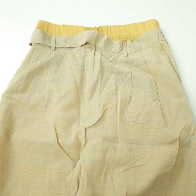 RITO リト 19SS DOUBLE WEST SHEER PANTS ダブルウエストシアーパンツ 0779RTS721P 38 ベージュ グレンチェック イージー ボトムス g6645 |  | 02