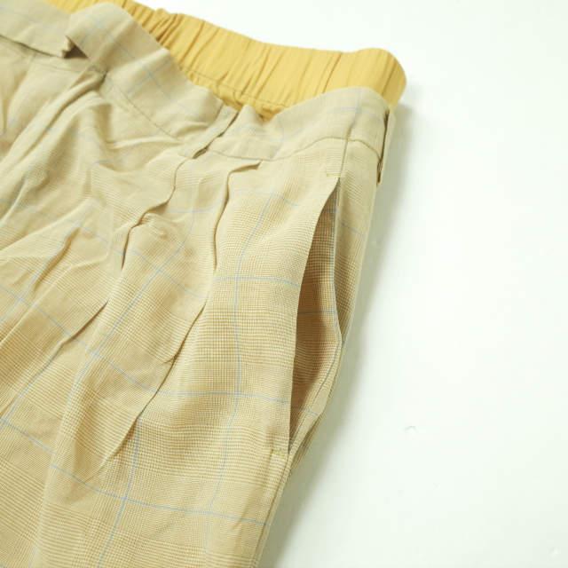 RITO リト 19SS DOUBLE WEST SHEER PANTS ダブルウエストシアーパンツ 0779RTS721P 38 ベージュ グレンチェック イージー ボトムス g6645 |  | 04