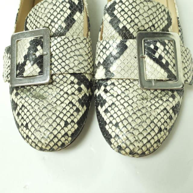 K.Spin ケースピン イタリア製 モンクストラップ フラットシューズ 36(23cm) パイソン パンプス シューズ g6662 |  | 04