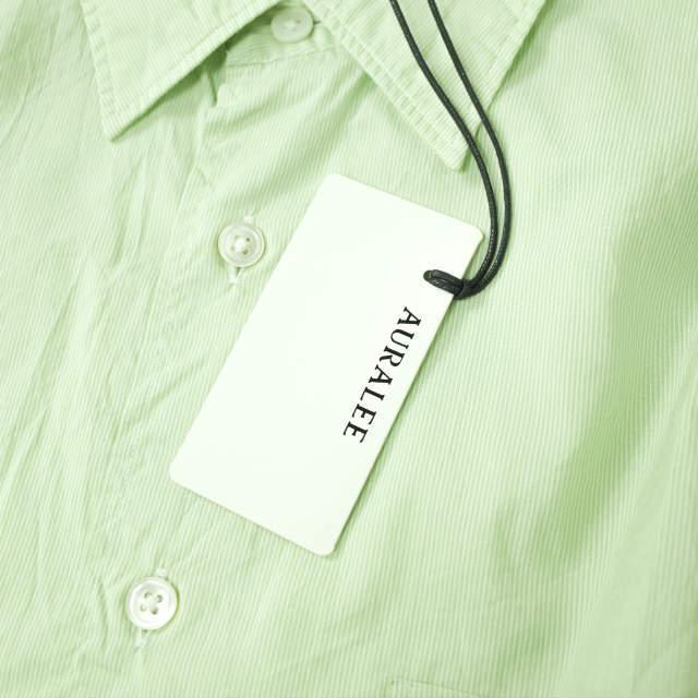 AURALEE オーラリー 19SS 日本製 FINX SILK STRIPE SHIRTS AURALEE オーラリー 19SS 日本製 FINX SILK STRIPE SHIRTS