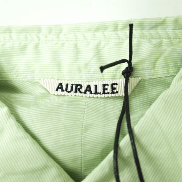 AURALEE オーラリー 19SS 日本製 FINX SILK STRIPE SHIRTS