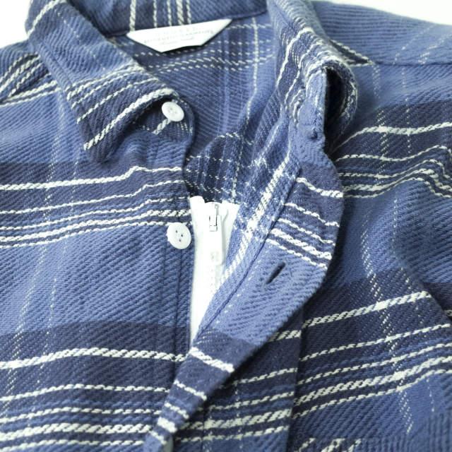 UNUSED アンユーズド 18AW 日本製 Check nel shirts コットン UNUSED アンユーズド 18AW 日本製 Check nel shirts コットン