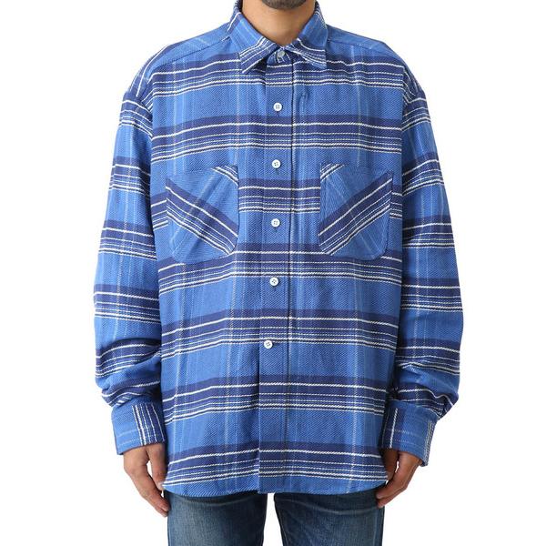 UNUSED アンユーズド 18AW 日本製 Check nel shirts コットン UNUSED アンユーズド 18AW 日本製 Check nel shirts コットン