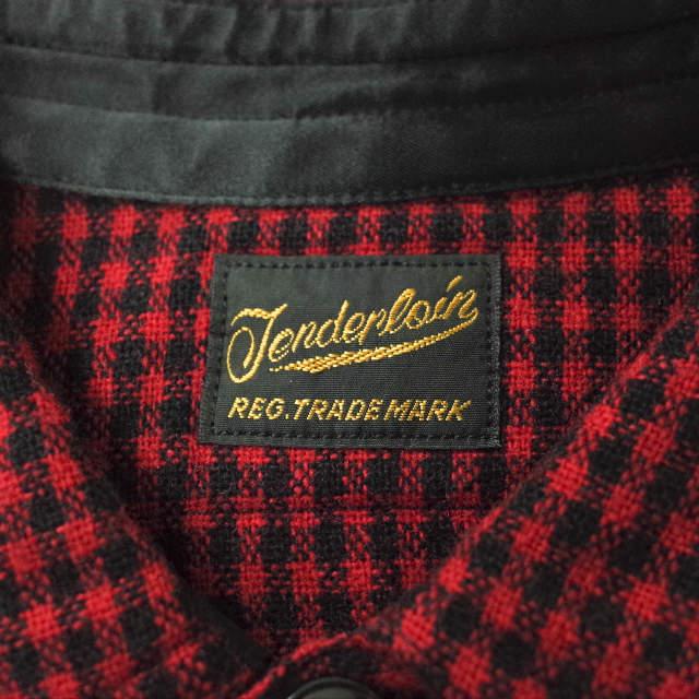 TENDERLOIN テンダーロイン 日本製 T-HOUND SHT ウールチェックシャツ S RED/BLACK 長袖 トップス g6723 |  | 02