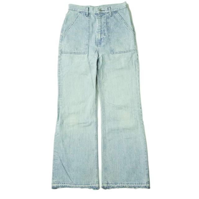 SUPP. no one else サップ ノーワンエルス 日本製 カットオフフレアデニムパンツ 122-2001 1 Indigo ベイカー ハイウエスト ジーンズ g6789 | 