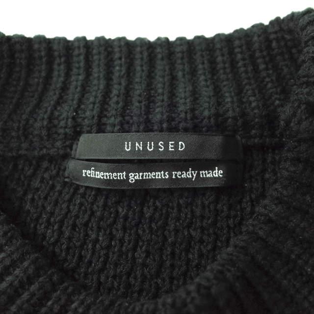 UNUSED アンユーズド 20SS crew neck knit コットンリネン ローゲージ