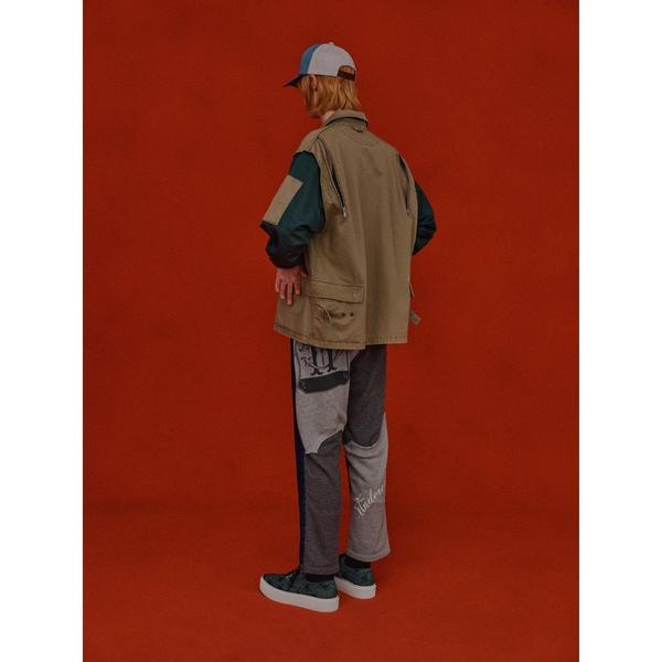 UNDERCOVERISM アンダーカバイズム 22SS 日本製 後teeカスタムハギTEE ドッキングTシャツ UI1B4805-2 5 CHARCOAL GRAY 再構築 継ぎ接ぎ UNDERCOVER アンダーカバー トップス【中古】【UNDERCOVERISM】 UNDERCOVERISM アンダーカバイズム 22SS 日本製 後teeカスタムハギTEE