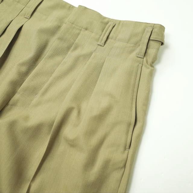 新品 LEMAIRE ルメール 22SS 2PLEATS PANTS ライトトロピカルポリ