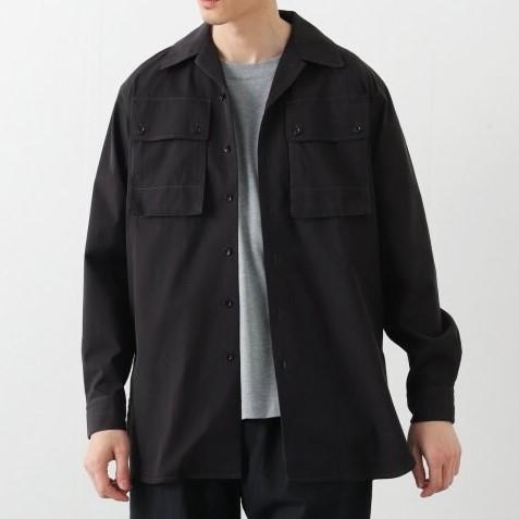 新品 LEMAIRE ルメール 22SS MILITARY SHIRT オープンカラー 新品 LEMAIRE ルメール 22SS MILITARY SHIRT オープンカラー