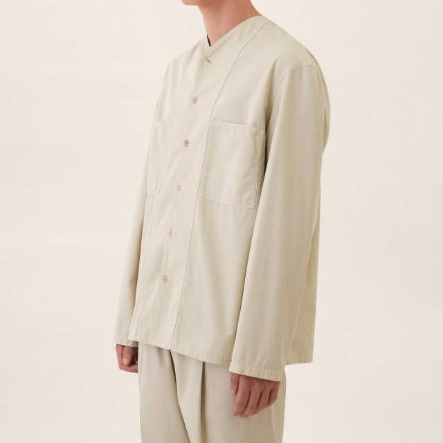 新品 LEMAIRE ルメール 22SS V-NECK SHIRT コットンギャバジン V 新品 LEMAIRE ルメール 22SS V-NECK SHIRT コットンギャバジン V
