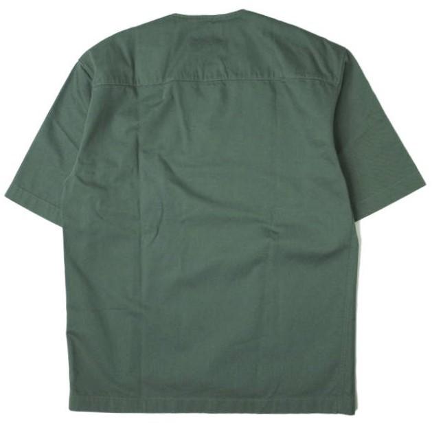 新品 LEMAIRE ルメール 22SS BUTTON NECK TOP コットンツイル