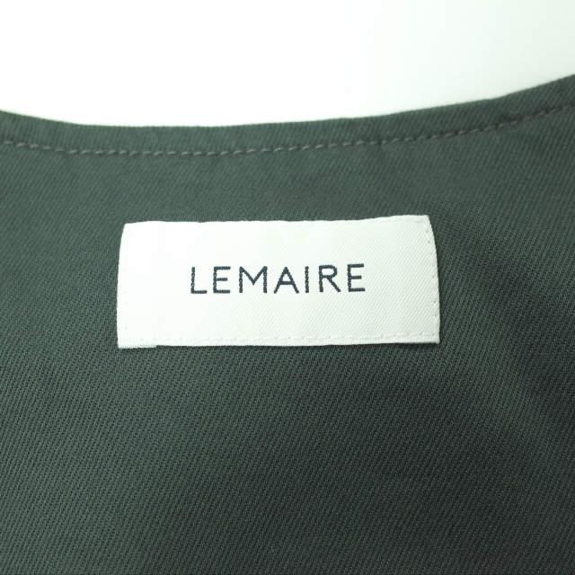 新品 LEMAIRE ルメール 22SS BUTTON NECK TOP コットンツイルボタン 