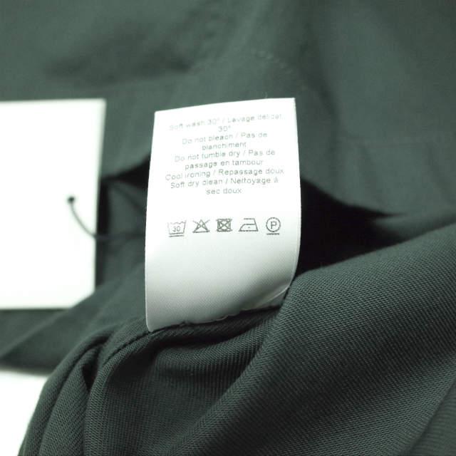 LEMAIRE ルメール 22SS BUTTON NECK TOP コットンツイル ボタンネックプルオーバーシャツ M221 TO132 LF729 44 DARK SLATE GREEN 半袖 トップス【新古品】【中古】【LEMAIRE】 LEMAIRE - LEMAIRE ルメール 22SS BUTTON NECK TOP コットンツイル