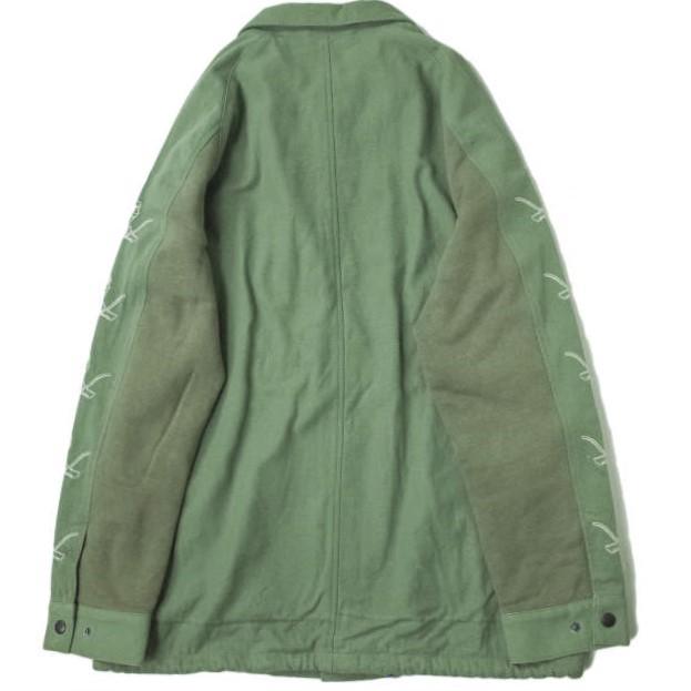ink インク 日本製 SEWING HAND COACH JACKET ソーイングハンド コーチジャケット L オリーブ リメイク 再構築 Kurry アウター g7107 |  | 01