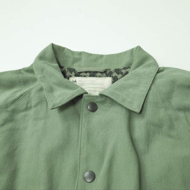 ink インク 日本製 SEWING HAND COACH JACKET ソーイングハンド コーチジャケット L オリーブ リメイク 再構築 Kurry アウター g7107 |  | 03