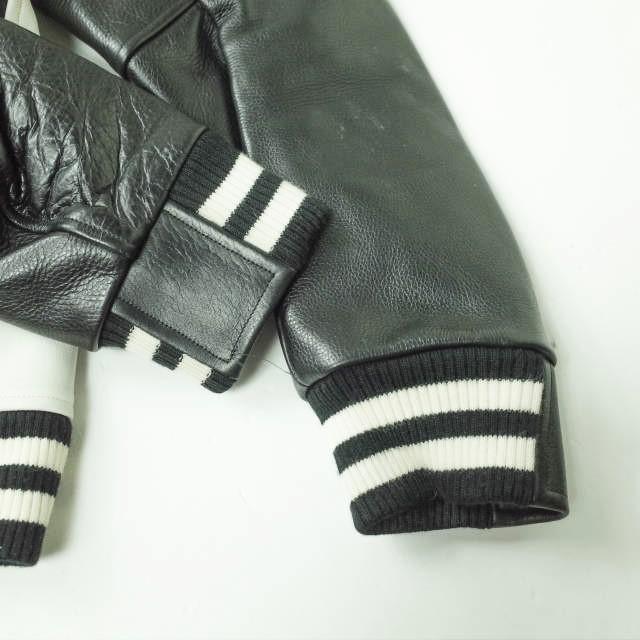 METAPHORE メタファー Leather Stadium Jacket ウール x レザー スタジャン MET-13A00 2 ブラック スタジアムジャンパー ジャケット g7111 |  | 04