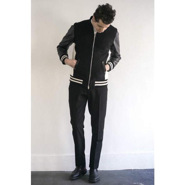 METAPHORE メタファー Leather Stadium Jacket ウール x レザー スタジャン MET-13A00 2 ブラック スタジアムジャンパー ジャケット g7111 |  | 08