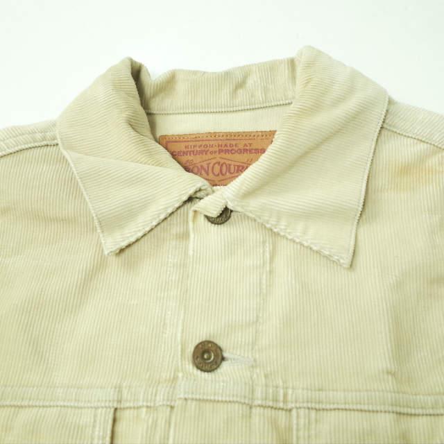 BONCOURA ボンクラ 日本製 コールテンGジャン 36 BEIGE コーデュロイ