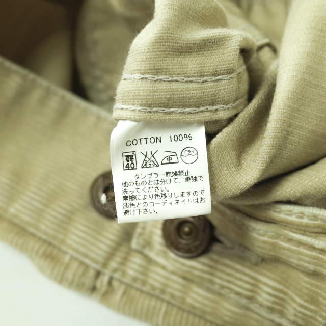 BONCOURA ボンクラ 日本製 コールテンGジャン 36 BEIGE コーデュロイ