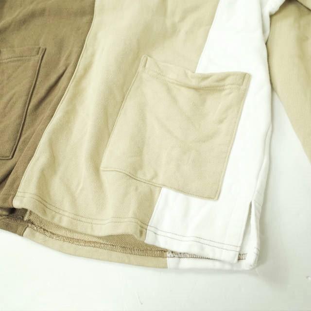 Evisen skateboards エビセンスケートボード JOCKEY B SHIRT フーデッドスウェットラガーシャツ M Brown x Beige ポロシャツ g7178 |  | 04