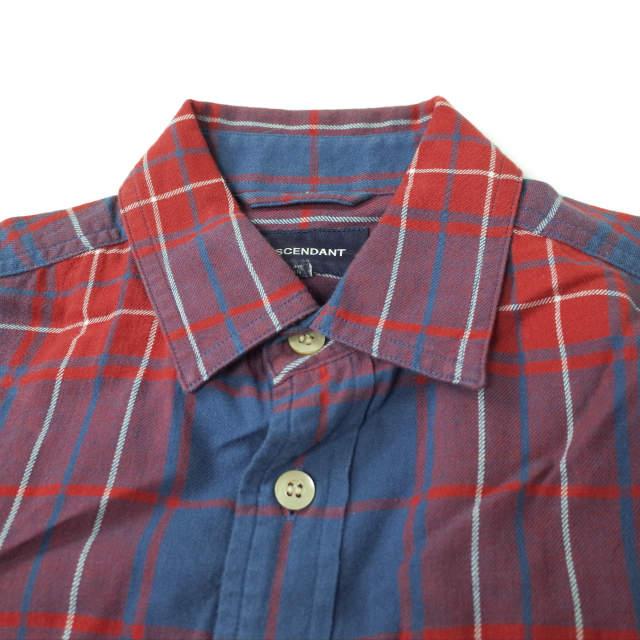 DESCENDANT ディセンダント 日本製 MILPITAS CHECK LS SHIRT ミルピタス マドラスチェックシャツ 1 RED/BLUE 長袖 CPO トップス g7181 |  | 02