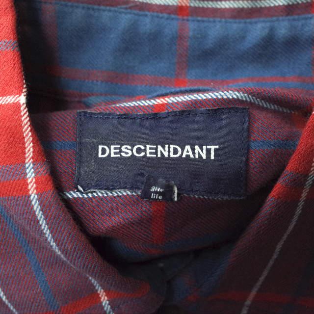 DESCENDANT ディセンダント 日本製 MILPITAS CHECK LS SHIRT ミルピタス マドラスチェックシャツ 1 RED/BLUE 長袖 CPO トップス g7181 |  | 05