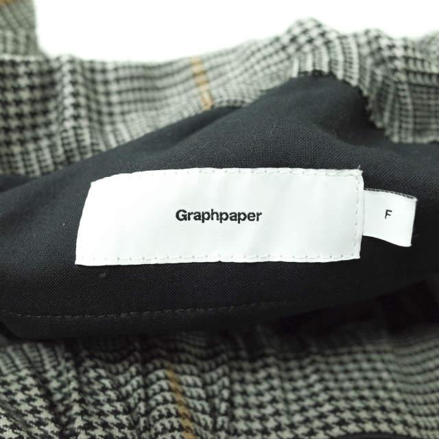 Graphpaper グラフペーパー GLENCHECK WOOL WIDE COOK PANTS Graphpaper グラフペーパー GLENCHECK WOOL WIDE COOK PANTS