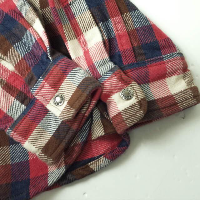 A BATHING APE ア ベイシング エイプ 日本製 ラブジェネチェック コットンフランネルCPOシャツ S レッド 長袖 BAPE トップス g7204 |  | 04