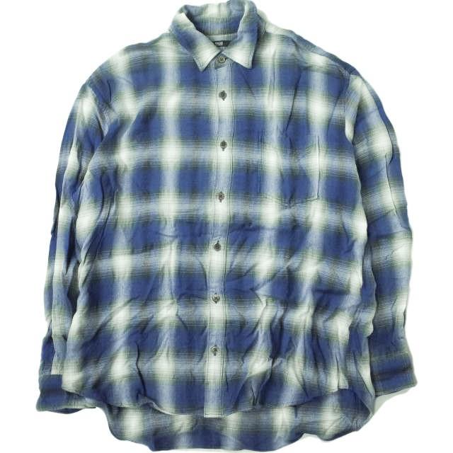 Rags McGREGOR ラグスマックレガー 日本製 OMBRE CHECK SHIRTS オンブレチェックシャツ 211177101 S BLUE  長袖 トップス g7245 :g7245:LOOPヤフーショッピング店 - 通販 - Yahoo!ショッピング