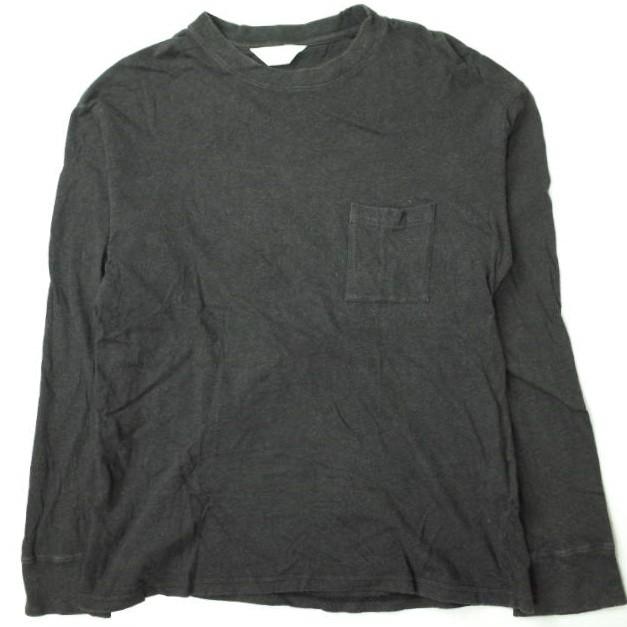 UNUSED アンユーズド 日本製 LONG SLEEVE T-SHIRT ロングスリーブポケットTシャツ US1176 0 ブラック 長袖 トップス g7318 | 