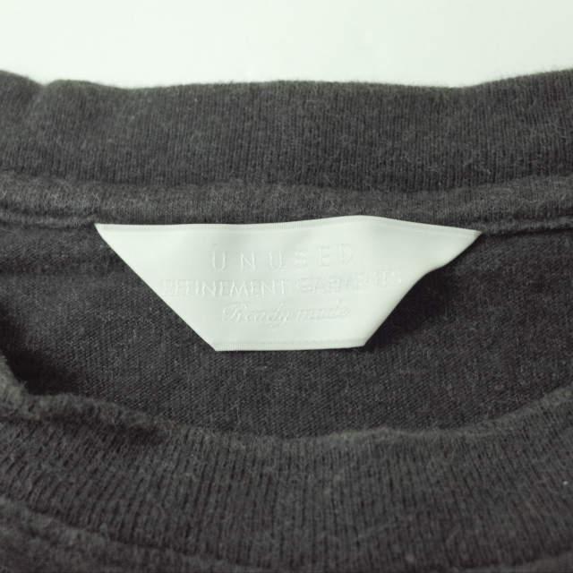 UNUSED アンユーズド 日本製 LONG SLEEVE T-SHIRT ロングスリーブポケットTシャツ US1176 0 ブラック 長袖 トップス g7318 |  | 02