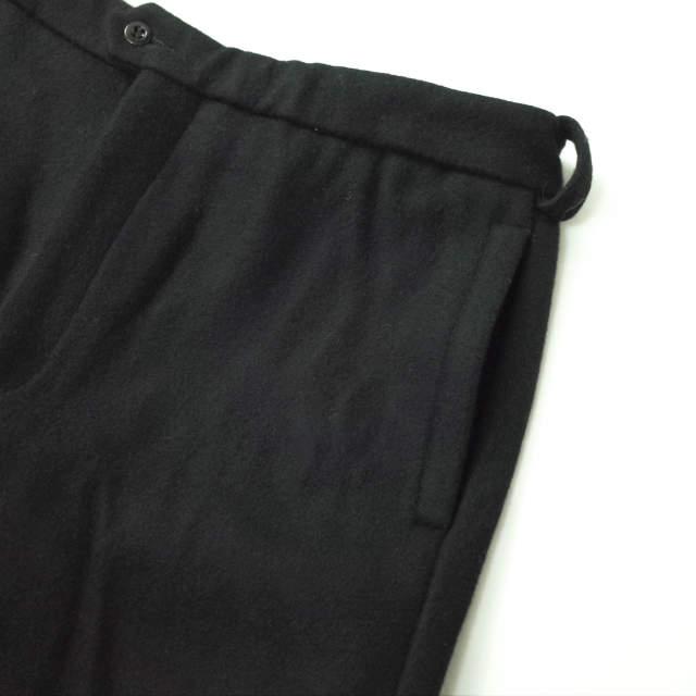 FRANK LEDER フランクリーダー ドイツ製 メルトンウールパンツ 0323018 M ブラック スラックス ストレート ボトムス g7392 |  | 03