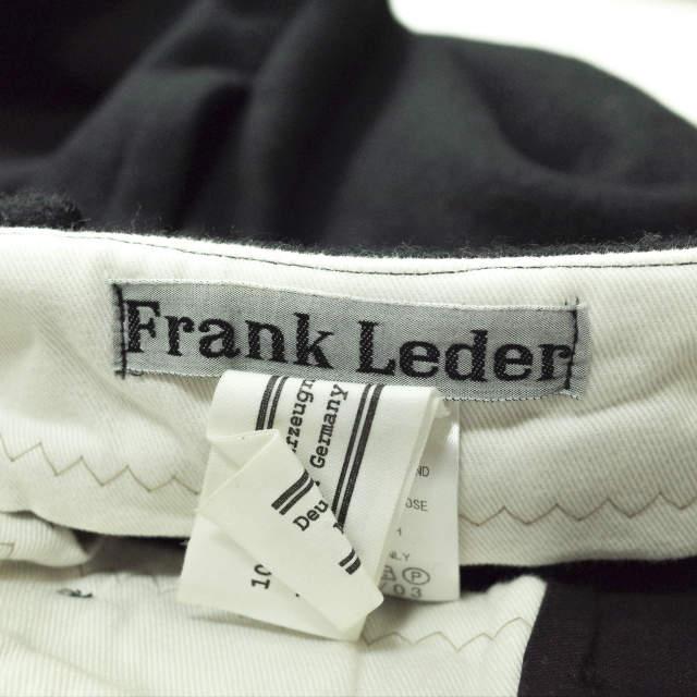 FRANK LEDER フランクリーダー ドイツ製 メルトンウールパンツ 0323018 M ブラック スラックス ストレート ボトムス g7392 |  | 06