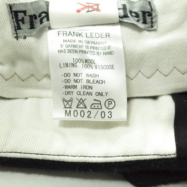 FRANK LEDER フランクリーダー ドイツ製 メルトンウールパンツ 0323018 M ブラック スラックス ストレート ボトムス g7392 |  | 07