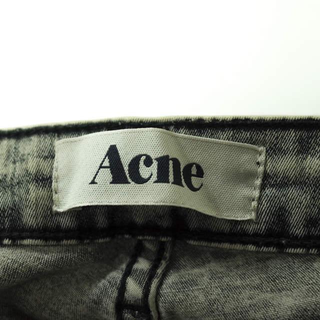 ACNE アクネ トルコ製 KEX BLACK SNOW ケミカルウォッシュスキニーデニムパンツ 27 グレー ジーンズ ジップフライ ボトムス g7481 |  | 02