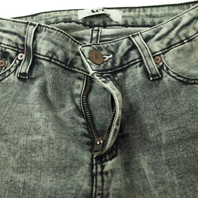 ACNE アクネ トルコ製 KEX BLACK SNOW ケミカルウォッシュスキニーデニムパンツ 27 グレー ジーンズ ジップフライ ボトムス g7481 |  | 03